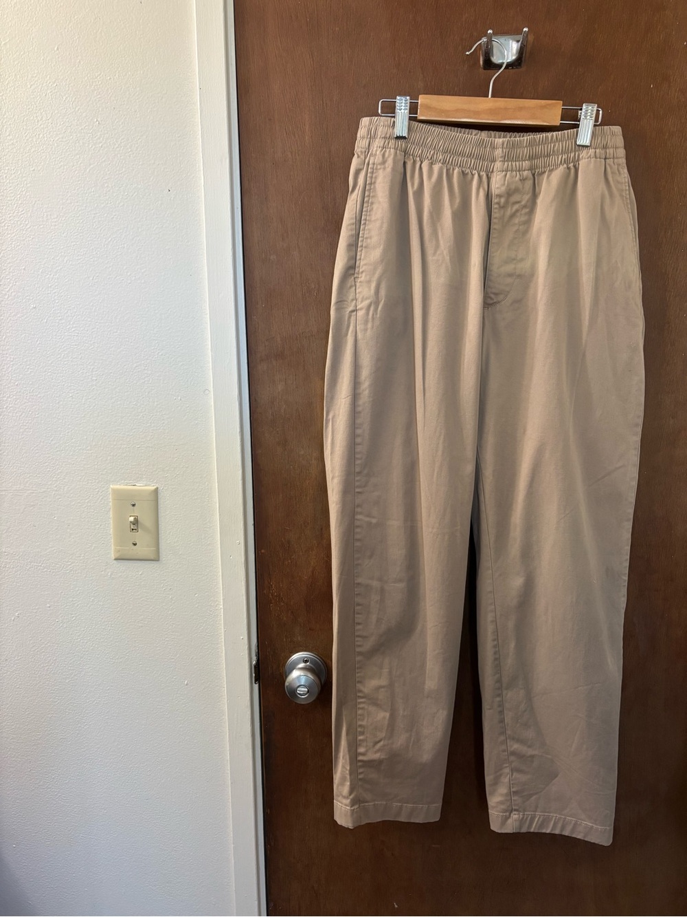 Women's Casual Elastic Waist Khaki Pants